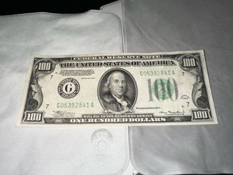 1934 $100 dollar bill