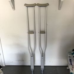 Aluminum Crutches Tall Adult