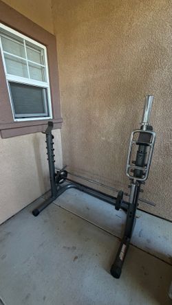 Weider XRS 20 Olympic Squat & Bench Rack with Barbells & Bars - Full Bundle