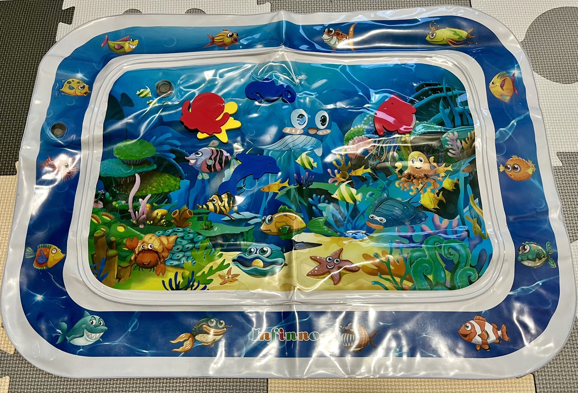 Infinno Inflatable Tummy Time Mat Premium Baby Water Play Mat for Infants and Toddlers Baby Toys for 3 to 24 Months
