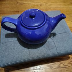Vintage Cobalt Blue Ceramic Teapot!
