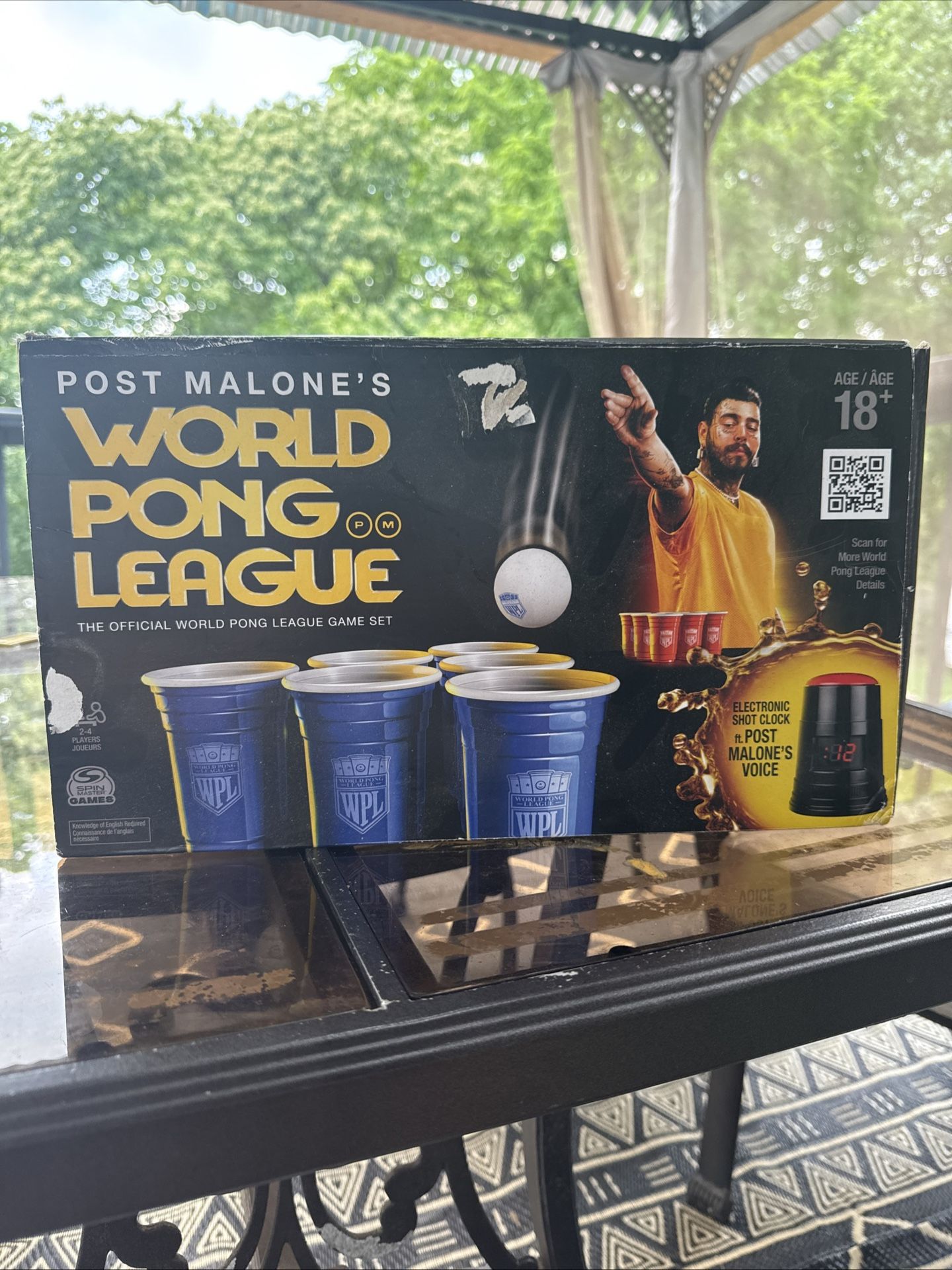 Post Malone’s World Pong League Game Set W/ Electric Shot Clock
