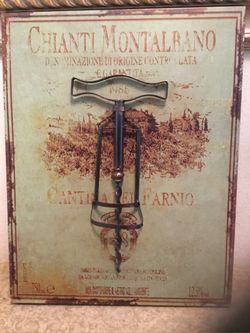 Metal Chianti Montalbano Sign