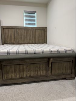Bed Frame King Size and Side Table