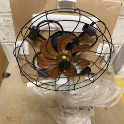 Fan with light fixture included remote