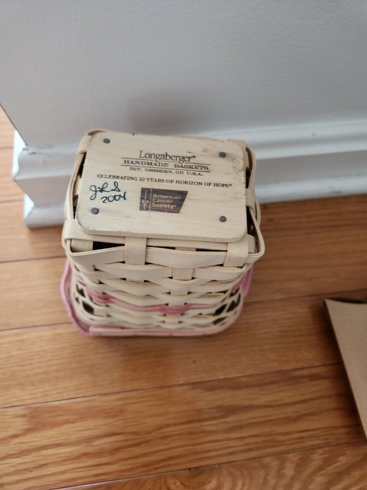 Longaberger Horizon Of Hope Basket