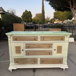 Wooden Six Drawers Long Dresser