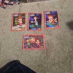 The adventures of nickelodeons Jimmy Neutron boy genius cards.
