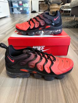 Men's Nike Air Vapormax Plus Shoes - Darth Maul Black/Bright Crimson - Size 8, 8.5, 9, 9.5, 10, 11.5