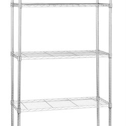 5-Tier Shelf Adjustable in chrome (Amazon)