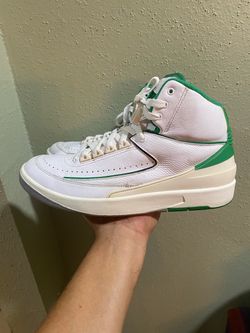 Air Jordan 2 Retro Lucky Green  Authentic,Size 10