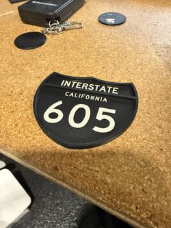 3D Printed Freeway Sign And Laser Engraved