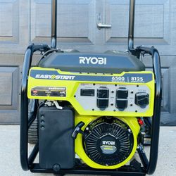 RYOBI 6,500-Watt Gasoline Powered Portable Generator 