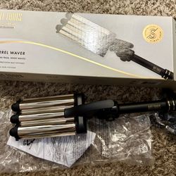 Hot Tools Pro Artist, 24K Gold, Three Barrel Waver