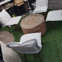 4 Chairs w/ Removable Covers