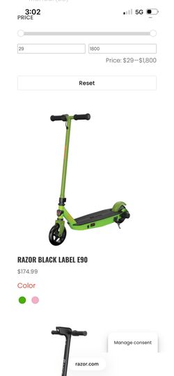 Razor black laser E 90