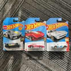 Hot Wheels Chevrolet Corvette Bundle – Brand New | 3 Cars