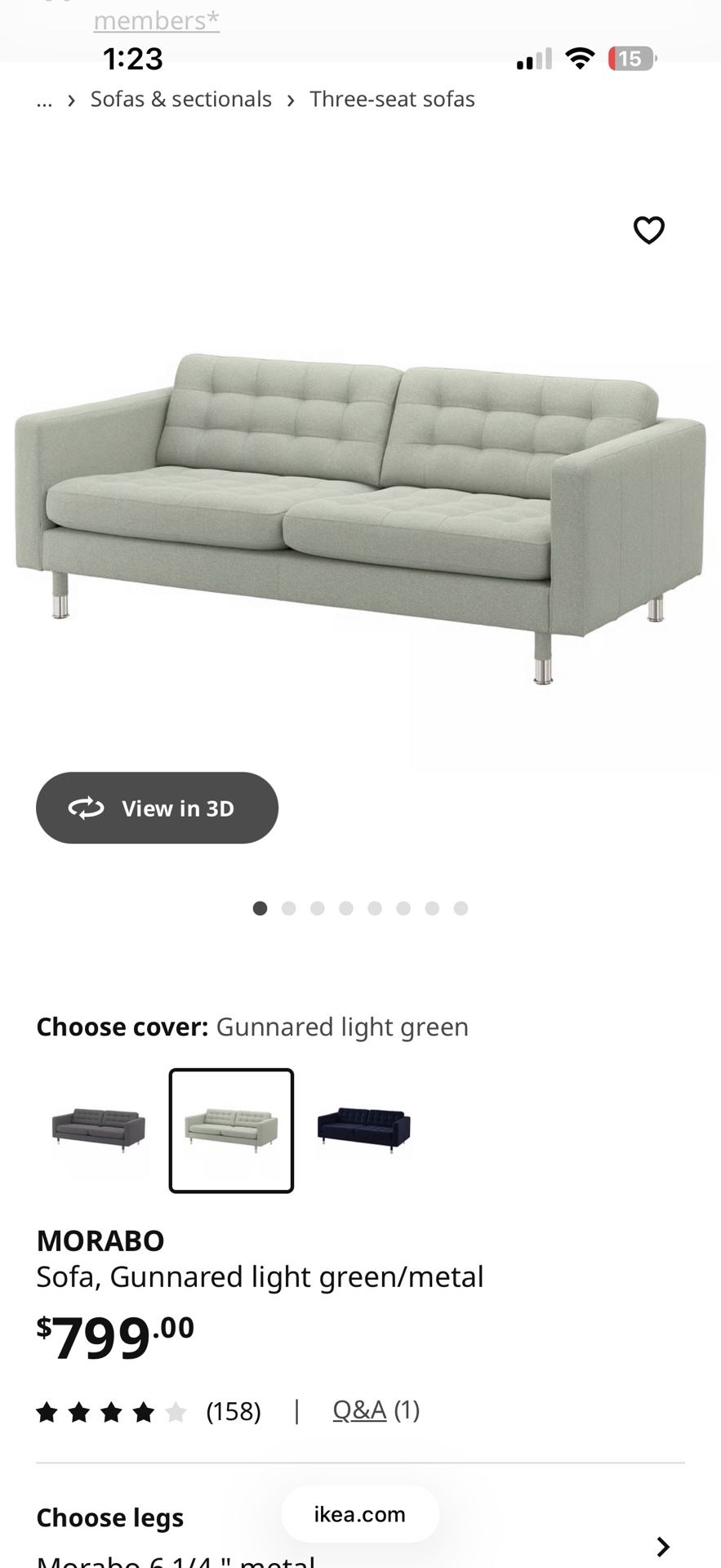 Used IKEA Morabo Sofa