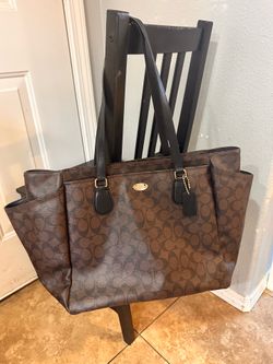 Coach Signature Brown Tote