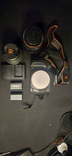 Sony Alpha 380 DSLR Camera with Lenses and Accessories