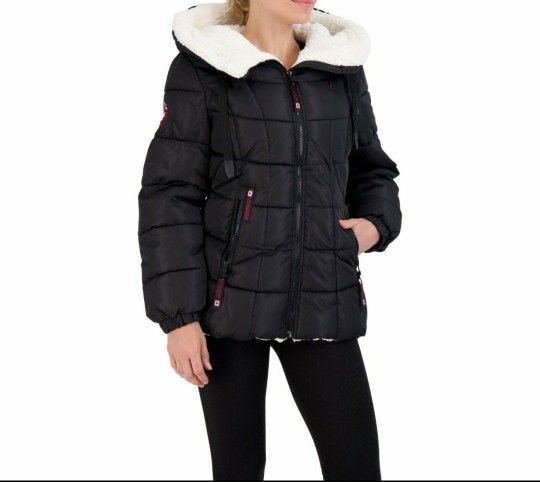 Canada Weather Gear Sherpa lined puffer large jacket