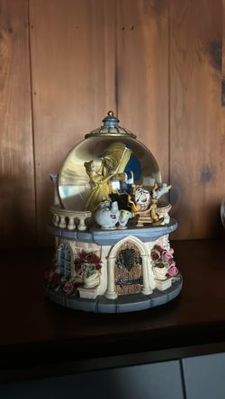 Disney Beauty and the Beast Snow Globe Music Box