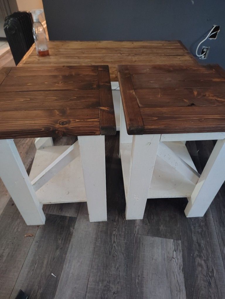 Farmhouse Style End Tables