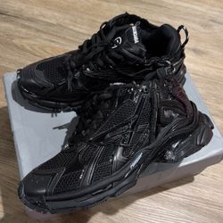 balenciaga runner black size 10 