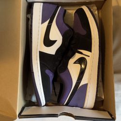 Jordan 1 Low Court Purple Size 11.5