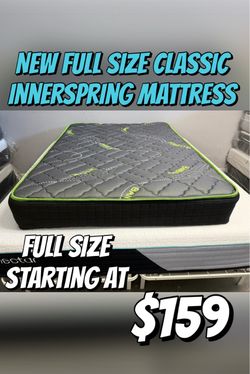 New Full Size Classic Innerspring Mattress