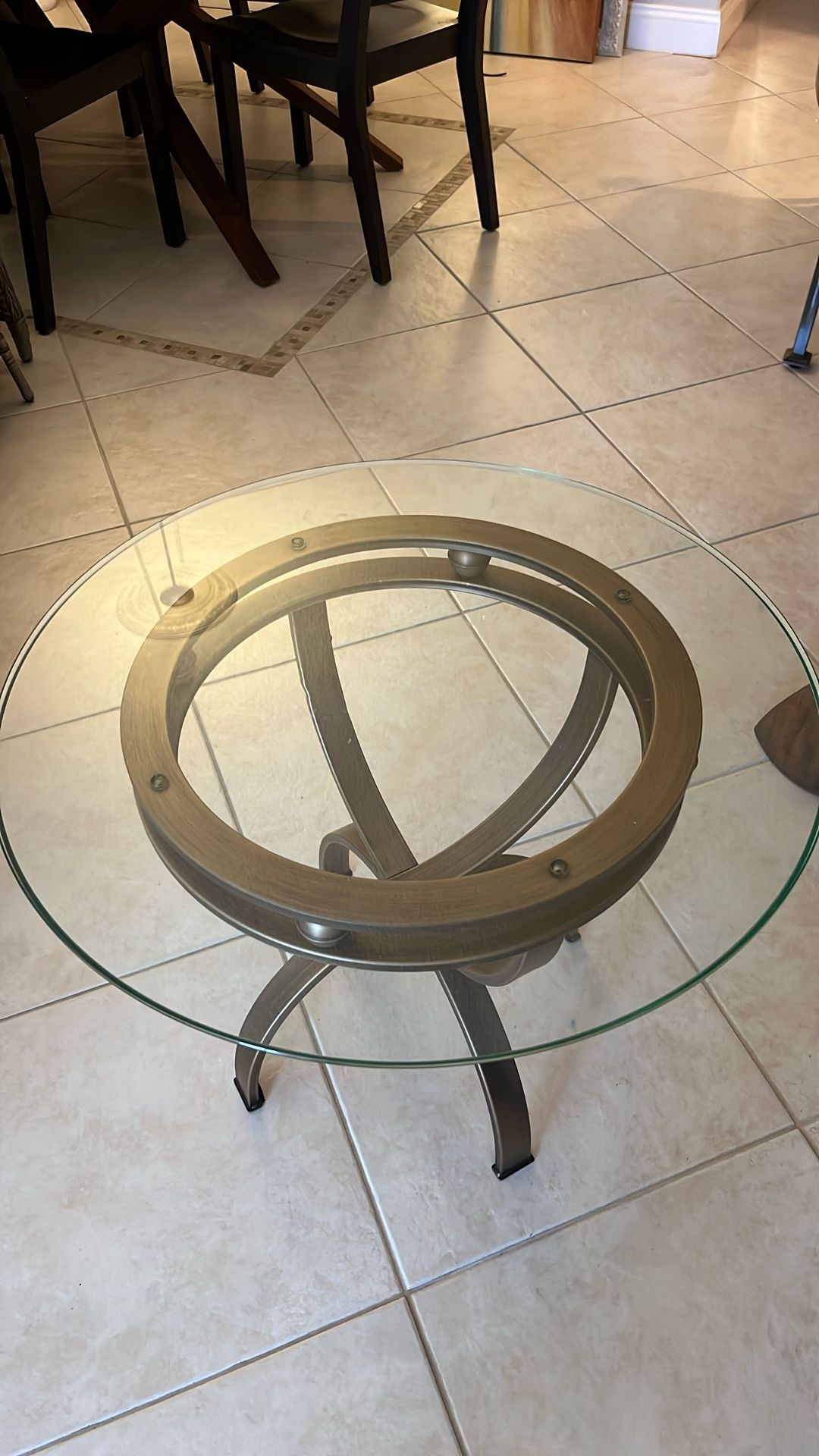 Glass End Table