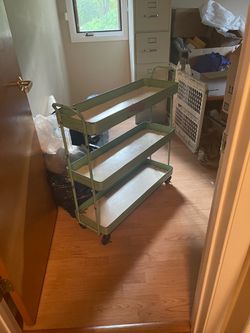 Metal rolling cart