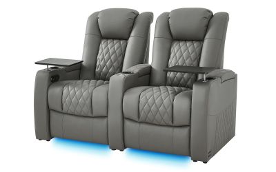 2353 $600  comfiroom Classic Series Home Theater Seating – Leather Recliner Sofa, 2-Seat (Loveseat Options Available)  WHERE CLASSIC DESIGN MEETS POWE