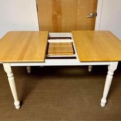 Farmhouse Dining Table with Leaf. See all pics