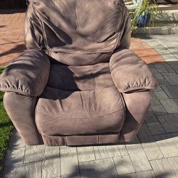 Brown recliner