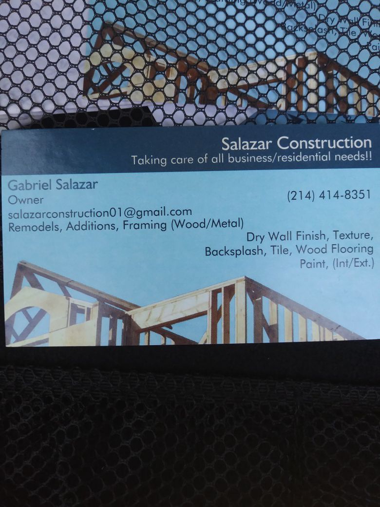 Salazar Construction!!