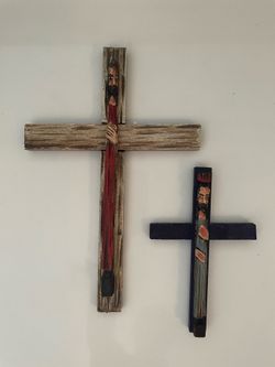 Rustic Wooden Crosses - Wall Decor