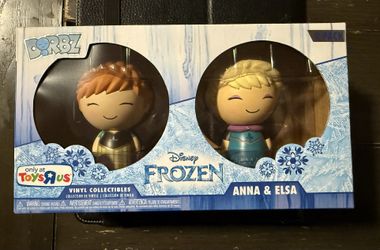 New in Box Disney Frozen Funko Dorbz Anna & Elsa 2-Pack ToysRUs Exclusives