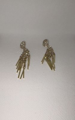 Fashion Jewelry Gold Fringe Earrings