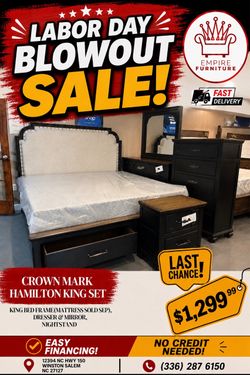 New King Platform Bedroom Set