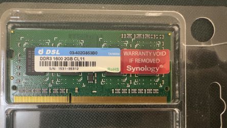 SYNOLOGY 03-402G853B0 2GB RAM DDR3-1600 CL11 SODIMM