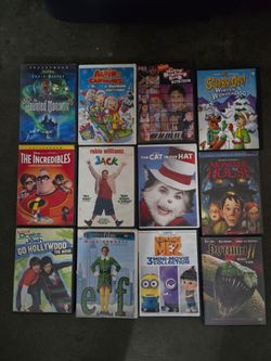 25 Family/Kids DVD's, $10