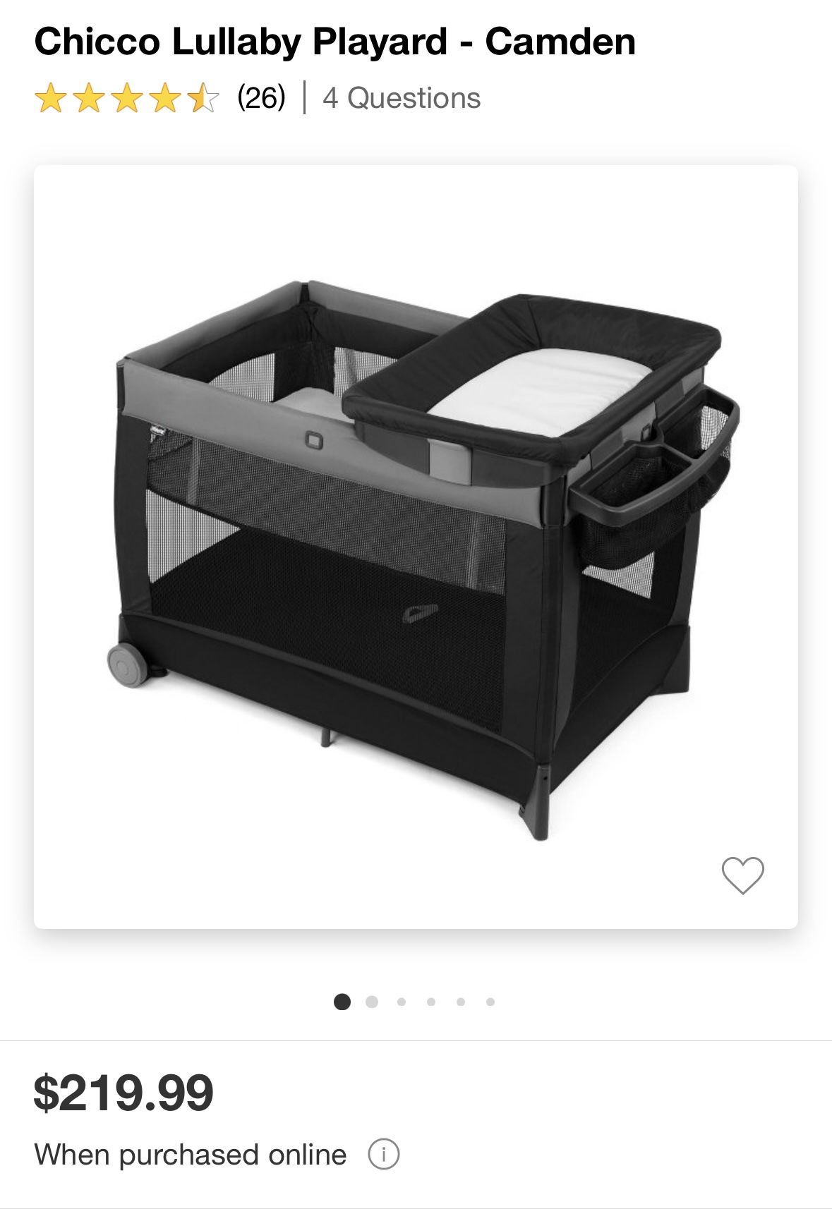 NEW & UNOPENED Chicco Lullaby Playard