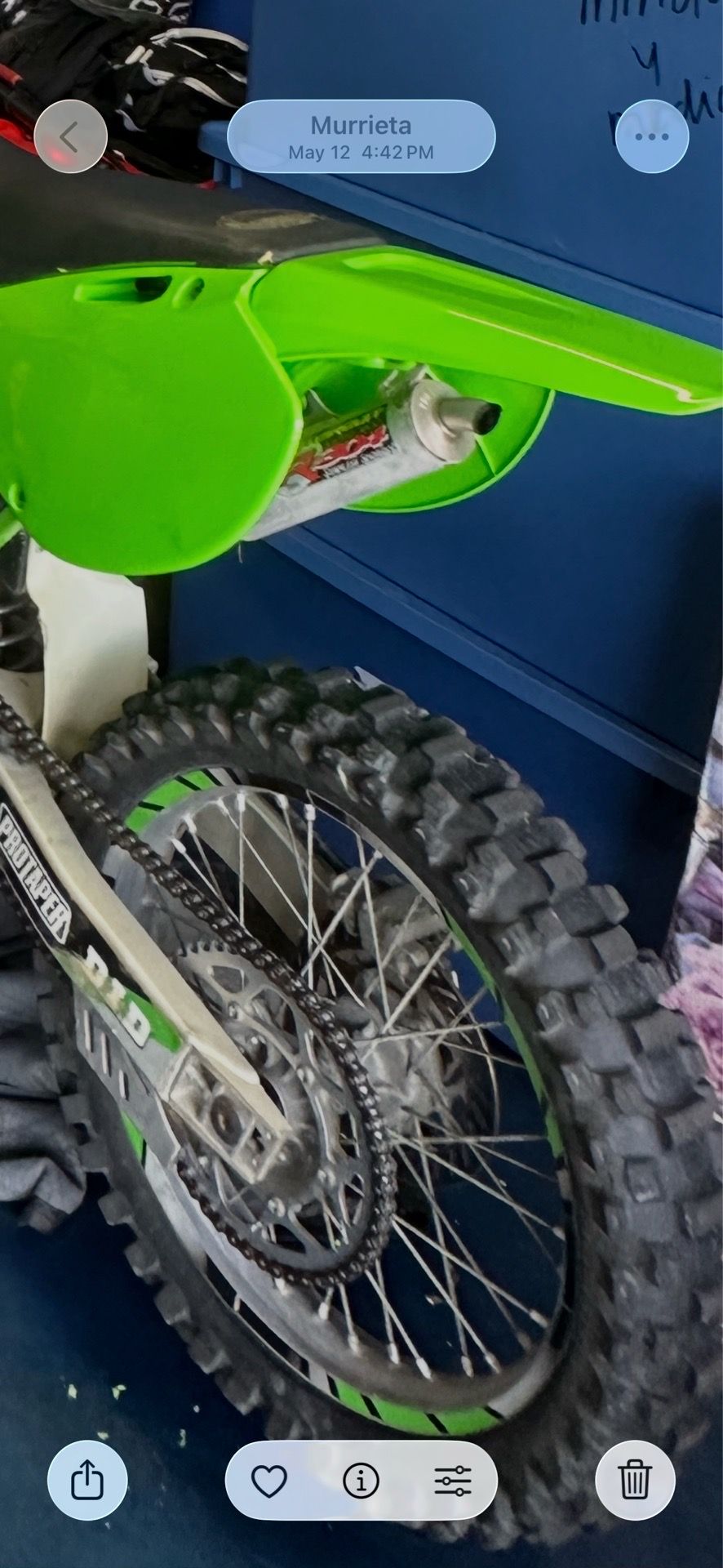 Kx250 wheels