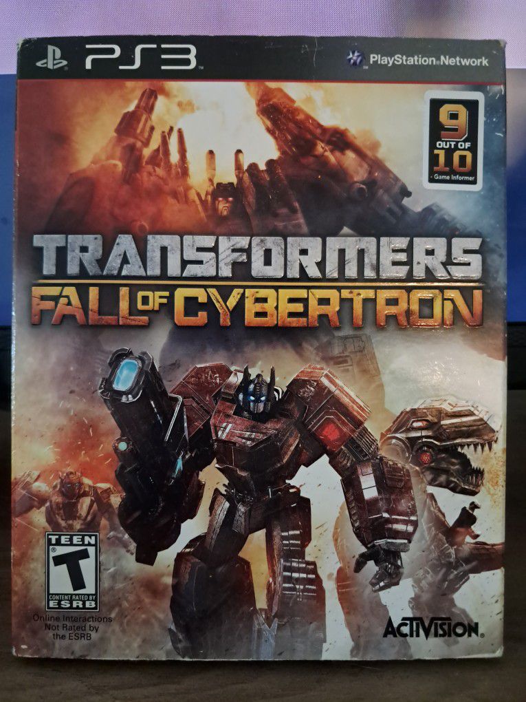Playstation 3ps3 Transformers Fall Of Cybertron Game