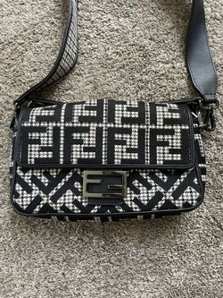 Fendi FF Embroidered Baguette