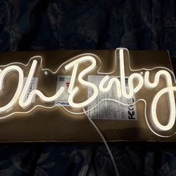 Oh baby led sign