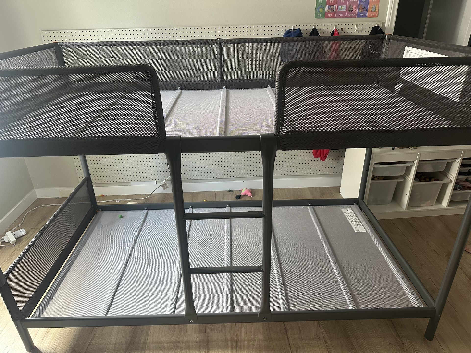 IKEA Bunk bed. Gray. Metal.