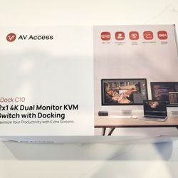 4k Dual Monitor KVM switch for Laptop and Desktop