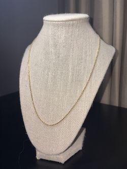 14K Solid Gold Diamond Cut Rope Chain